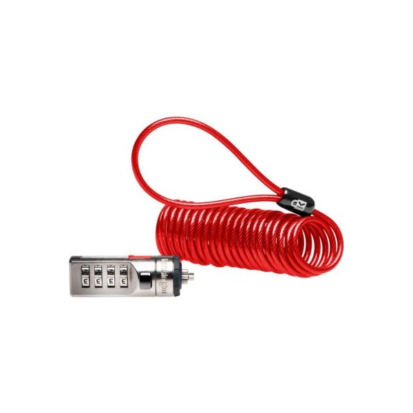 Kensington Kensington Portable Combination Laptop Lock with 6 ft. Cable, Red 64671 - main